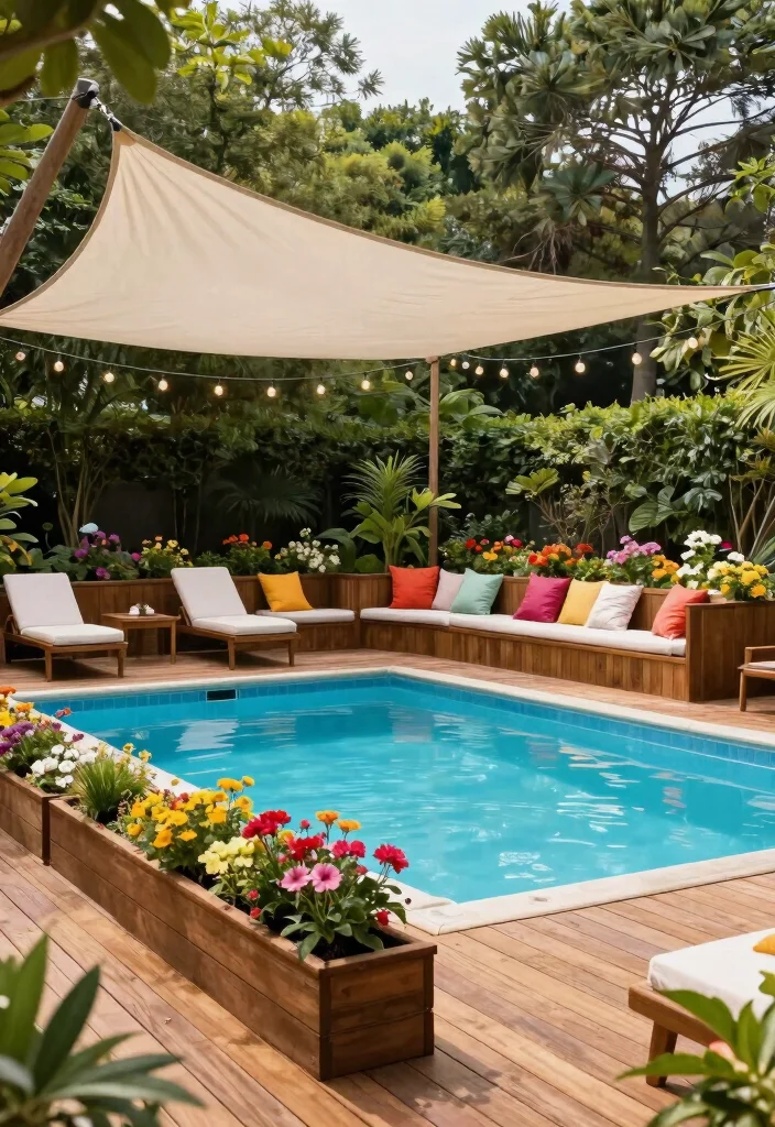 10 Aesthetic Above Ground Pool Decorating Ideas for Your Yard 3. Integrate a Deck 0