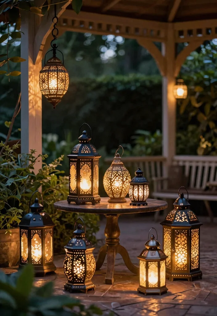 10 Bright Gazebo Lighting Ideas to Glow Up Your Evenings 12 10 Bright Gazebo Lighting Ideas to Glow Up Your Evenings 2. Solar Lanterns 0