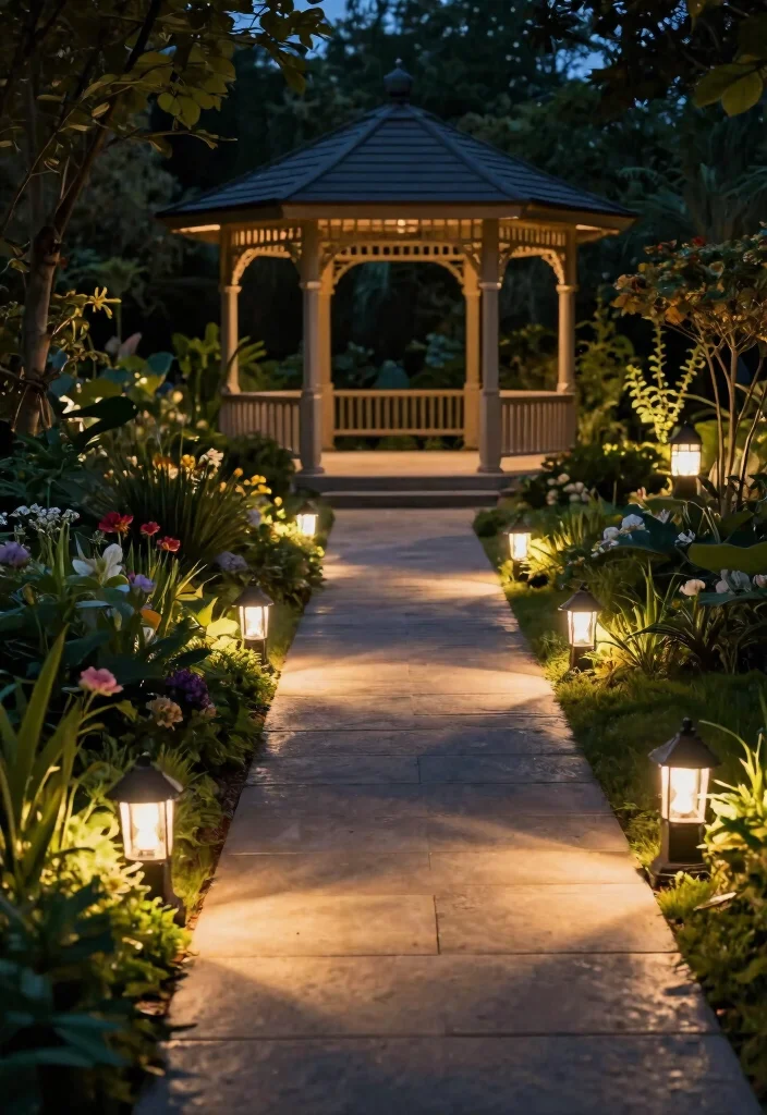10 Bright Gazebo Lighting Ideas to Glow Up Your Evenings 26 10 Bright Gazebo Lighting Ideas to Glow Up Your Evenings 6. Ground Spotlights 0