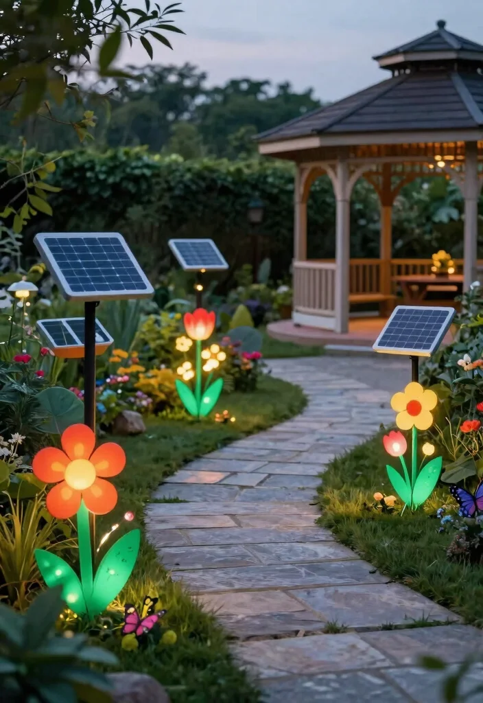 10 Bright Gazebo Lighting Ideas to Glow Up Your Evenings 38 10 Bright Gazebo Lighting Ideas to Glow Up Your Evenings 8. Solar Garden Stakes 0