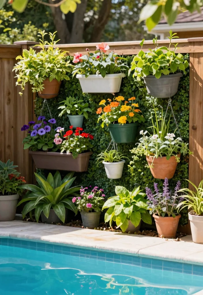 10 Creative Backyard Above Ground Pool Ideas Youll Love 5. Vertical Gardens 0