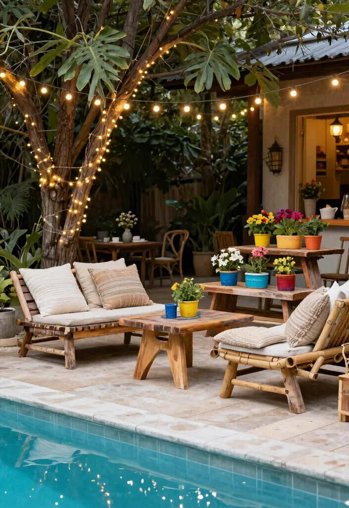 10 Creative Backyard Above Ground Pool Ideas Youll Love 6. Eco Friendly Poolside Decor 0