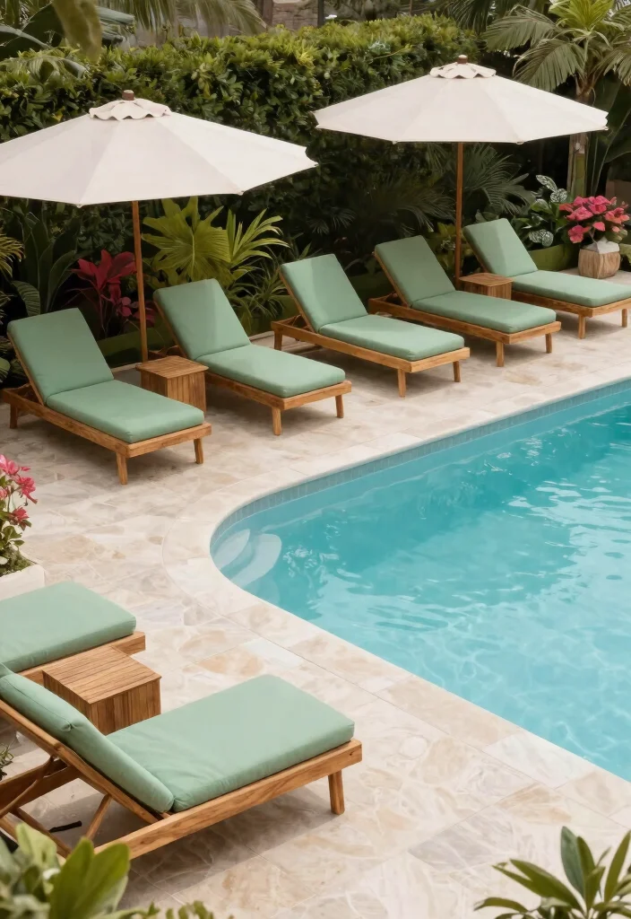 10 Creative Backyard Above Ground Pool Ideas Youll Love 8. A Nature Inspired Color Palette 0