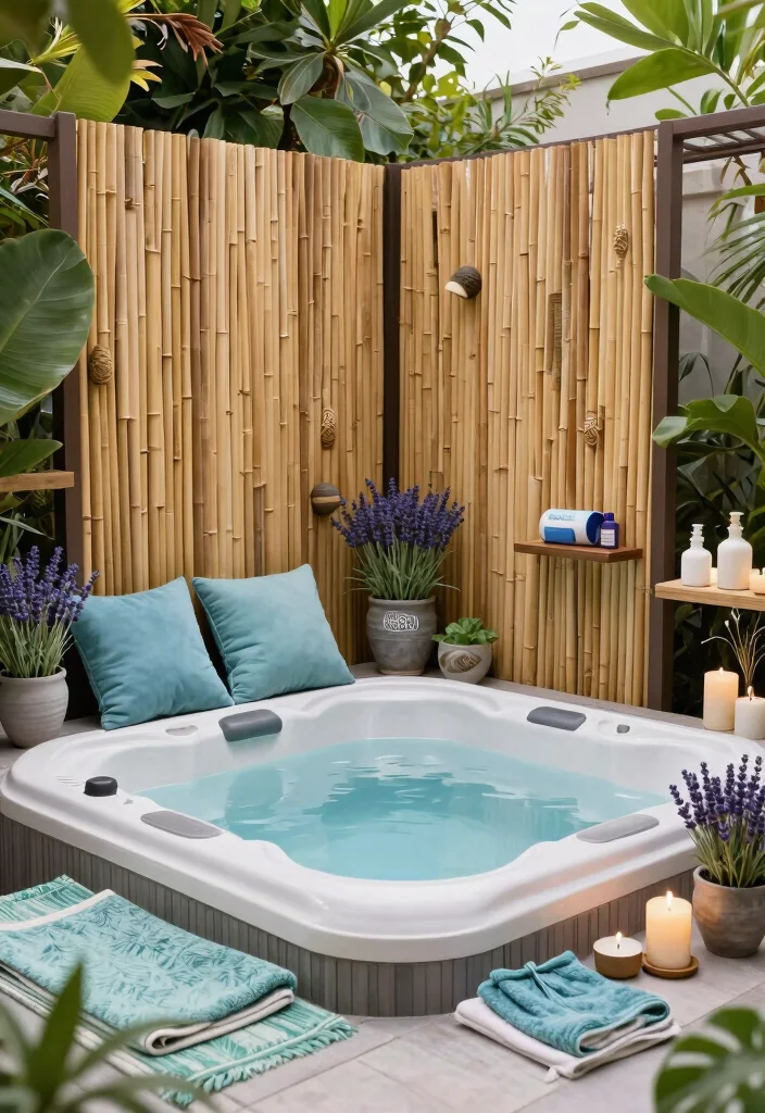 10 Creative Saluspa Hot Tub Ideas to Customize Your Spa 3. Spa Inspired Decor 0