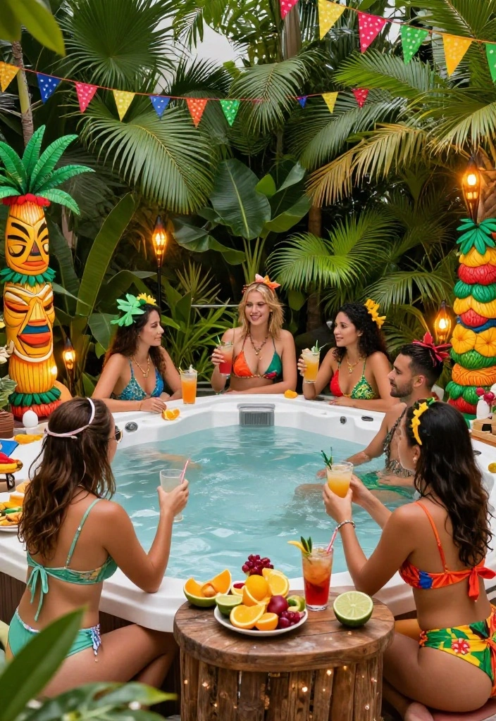 10 Creative Saluspa Hot Tub Ideas to Customize Your Spa 6. Themed Spa Parties 0