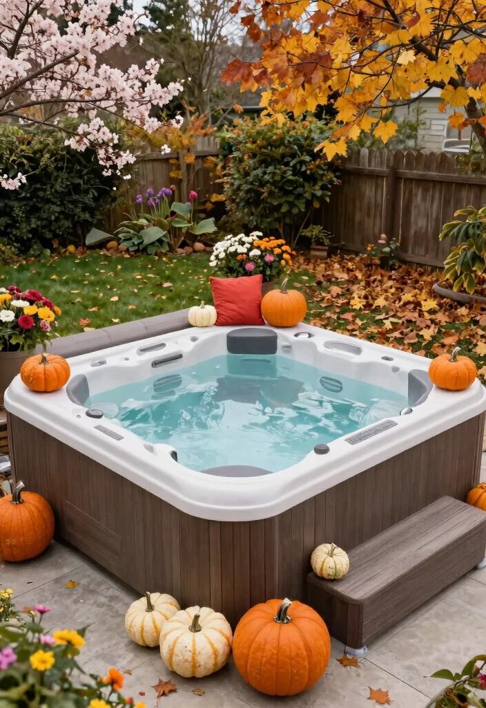 10 Creative Saluspa Hot Tub Ideas to Customize Your Spa 8. Seasonal Decor Changes 0
