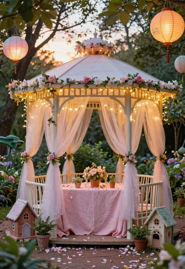 10 Epic Gazebo Party Ideas for an Unforgettable Night 2. Enchanted Fairy Garden 0
