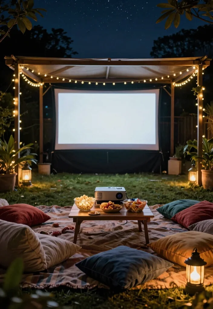 10 Epic Gazebo Party Ideas for an Unforgettable Night 3. Cozy Movie Night 0