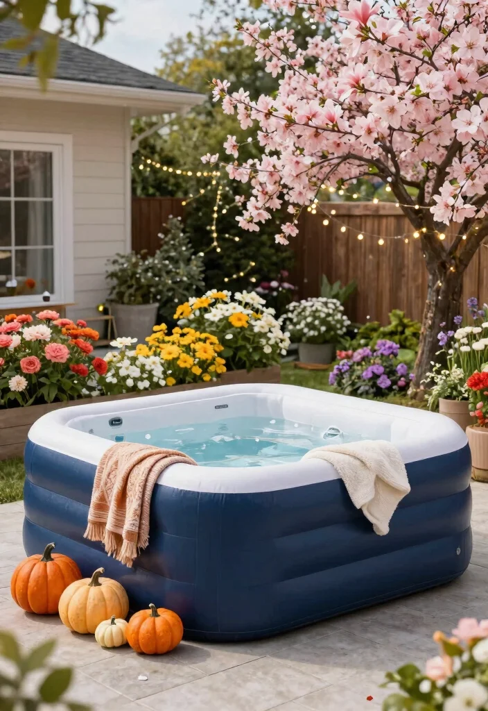 10 Fun Inflatable Hot Tub Ideas for Every Backyard 50 10 Fun Inflatable Hot Tub Ideas for Every Backyard 10. Seasonal Decor Themes 0