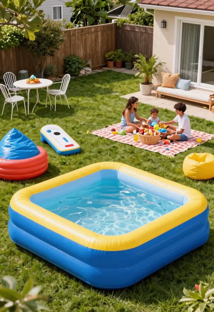 10 Fun Inflatable Hot Tub Ideas for Every Backyard 35 10 Fun Inflatable Hot Tub Ideas for Every Backyard 5. Family Friendly Fun Zone 0