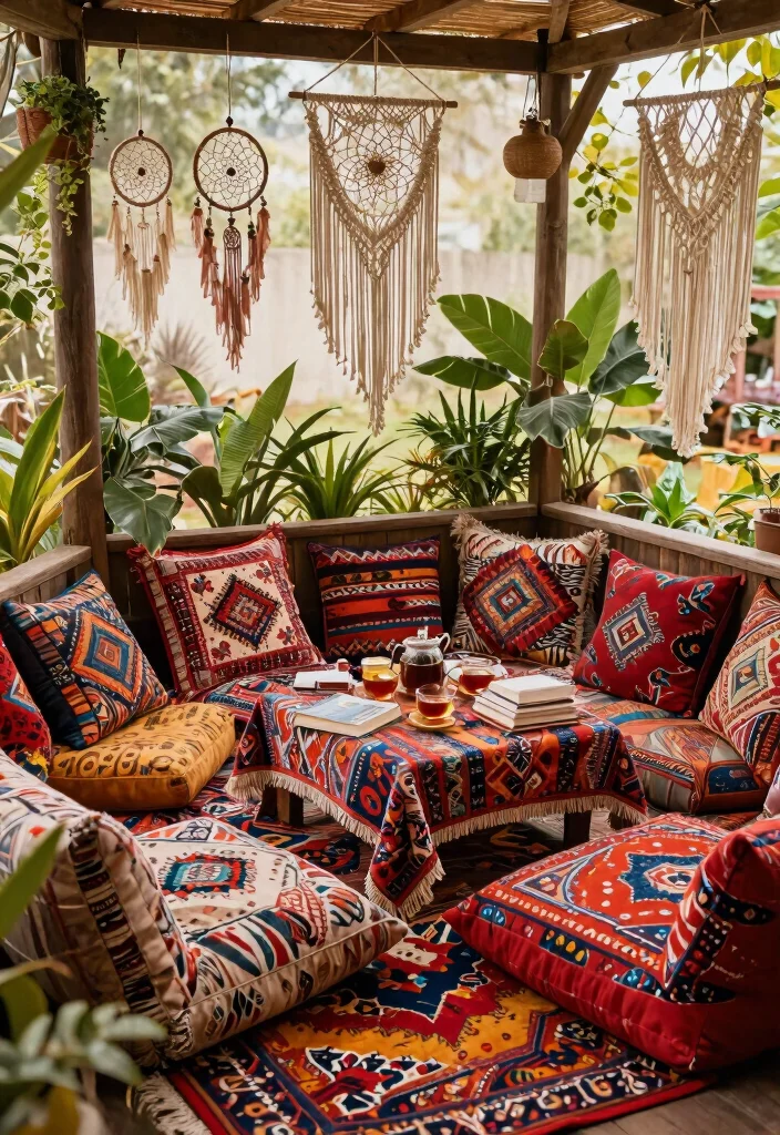 10 Magical Gazebo Decorating Ideas for a Dreamy Space 14 10 Magical Gazebo Decorating Ideas for a Dreamy Space 4. Cozy Bohemian Nook 0