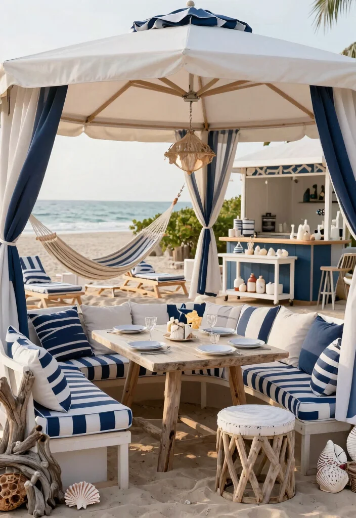 10 Magical Gazebo Decorating Ideas for a Dreamy Space 27 10 Magical Gazebo Decorating Ideas for a Dreamy Space 7. Nautical Escape 0