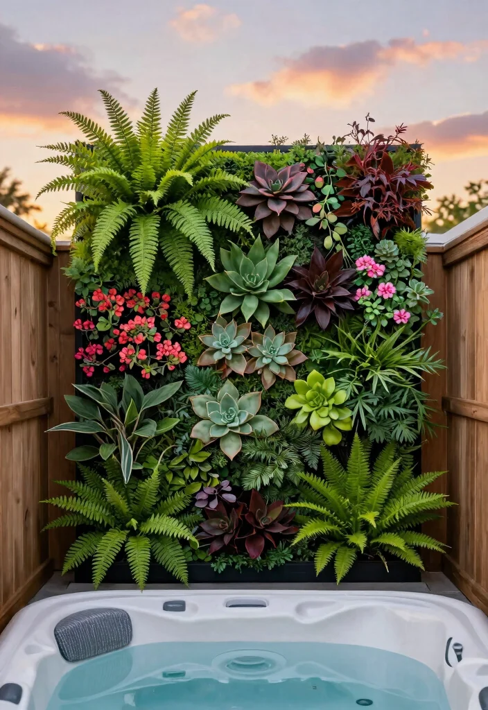 10 Modern Hot Tub Privacy Ideas for Your Private Spa 1 10 Modern Hot Tub Privacy Ideas for Your Private Spa 1. Vertical Gardens 0