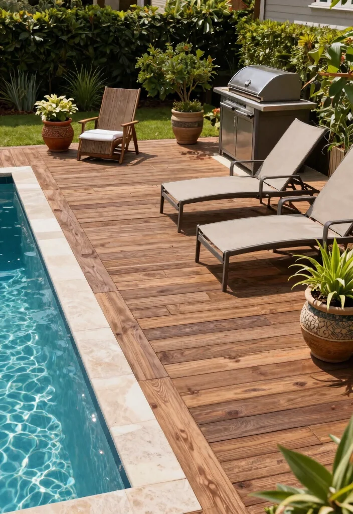 10 Pro-Level Above Ground Pool Setup Ideas for Longevity 24 10 Pro Level Above Ground Pool Setup Ideas for Longevity 4. Stylish Decking with Composite Materials 0