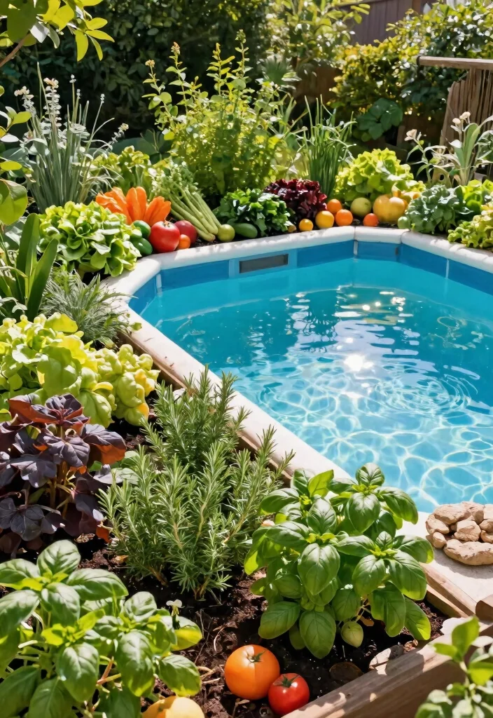 10 Pro-Level Above Ground Pool Setup Ideas for Longevity 48 10 Pro Level Above Ground Pool Setup Ideas for Longevity 8. Complement Pool with Edible Landscaping 0