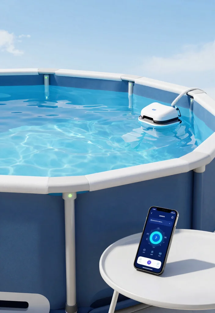 10 Pro-Level Above Ground Pool Setup Ideas for Longevity 59 10 Pro Level Above Ground Pool Setup Ideas for Longevity 9. Use Smart Technology for Maintenance 0