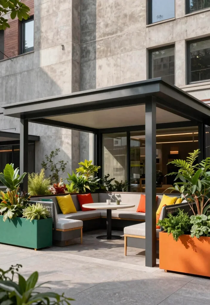 10 Screened Pavilion Ideas (No More Backyard Bugs!) 14 10 Screened Pavilion Ideas No More Backyard Bugs 4. Chic Urban Oasis 0