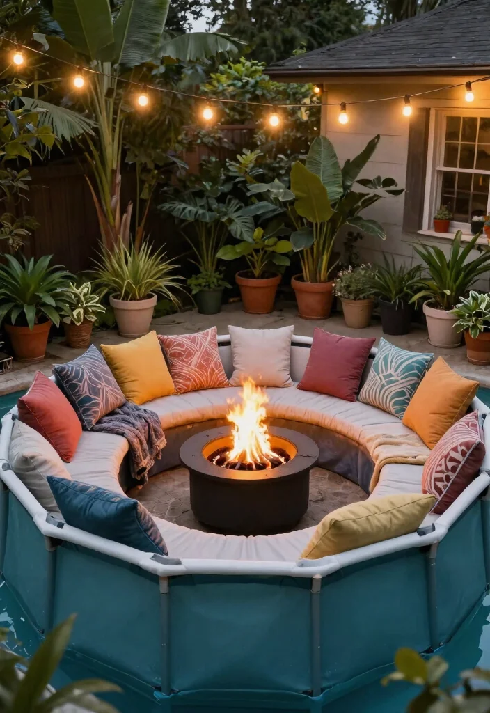 10 Smart Above Ground Pool Ideas for Small Yards & Patios 23 10 Smart Above Ground Pool Ideas for Small Yards Patios 3. Cozy Nooks for Relaxation 0