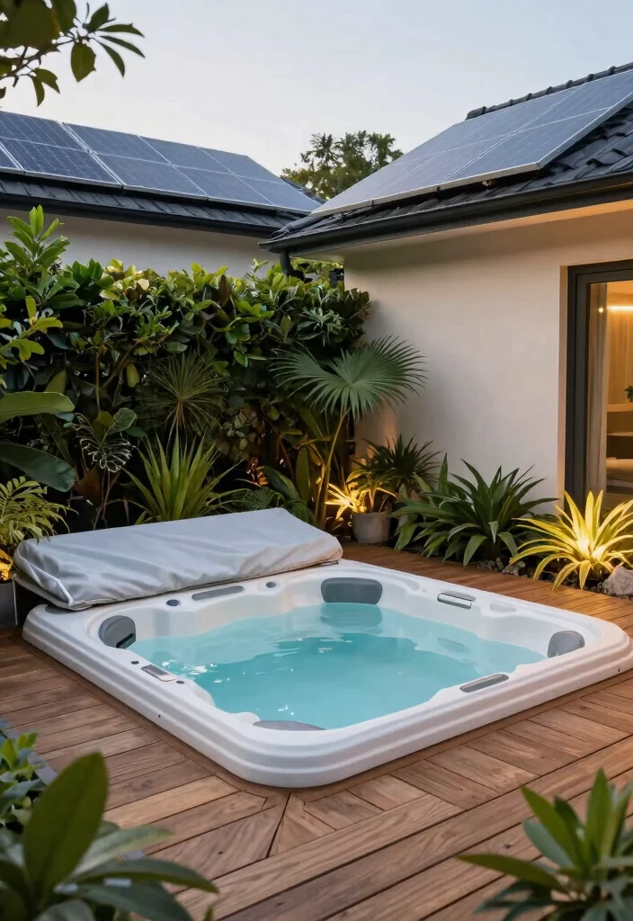 10 Smart Pool Hot Tub Backyard Ideas Layout Guide 10. Eco Conscious Hot Tub Installation 0