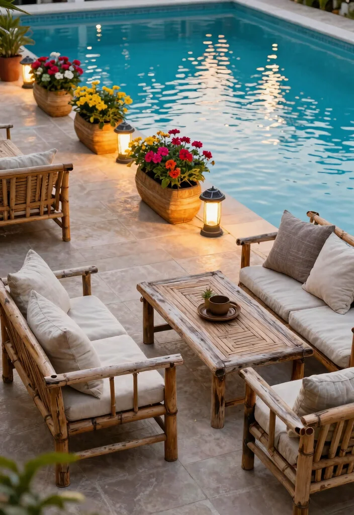 10 Smart Pool Hot Tub Backyard Ideas Layout Guide 6. Eco Friendly Poolside Decor 0