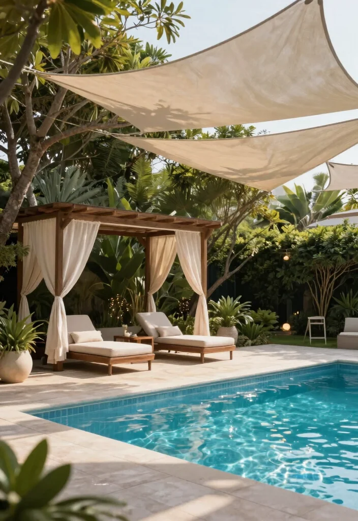 10 Smart Pool Hot Tub Backyard Ideas Layout Guide 8. Shade Solutions 0