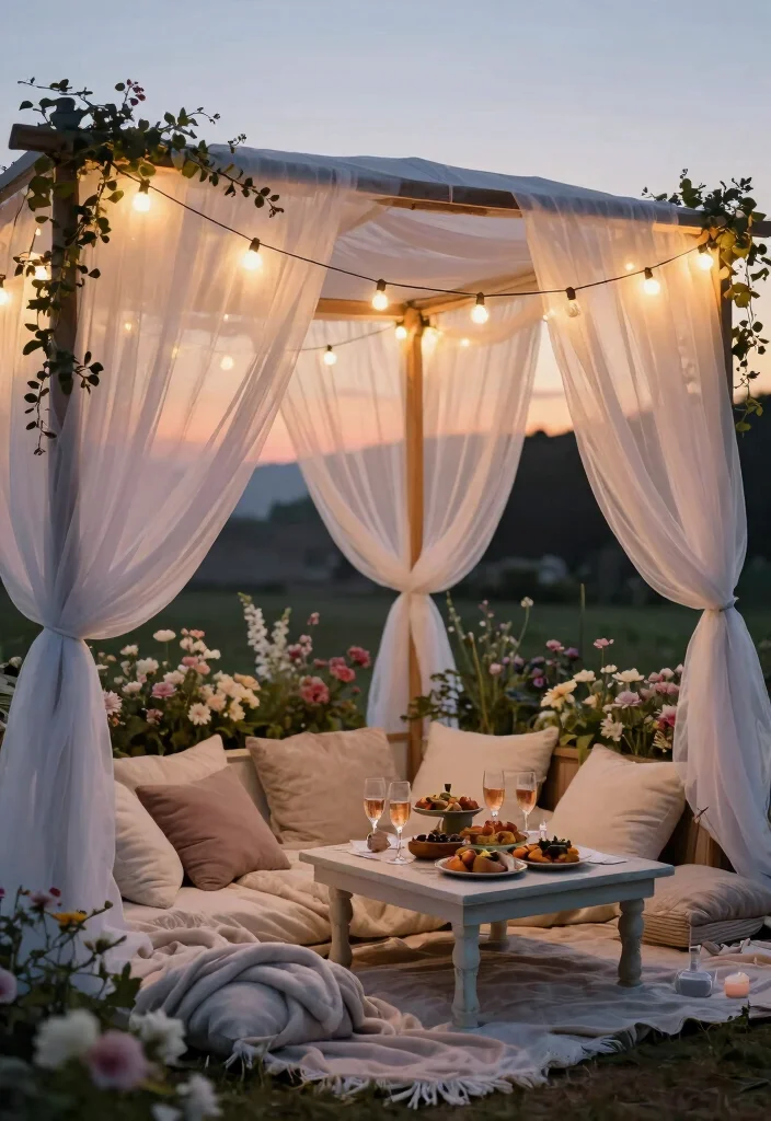 10 Stunning Gazebo Photoshoot Ideas for Pro Results 1 10 Stunning Gazebo Photoshoot Ideas for Pro Results 1. Romantic Evening Setup 0