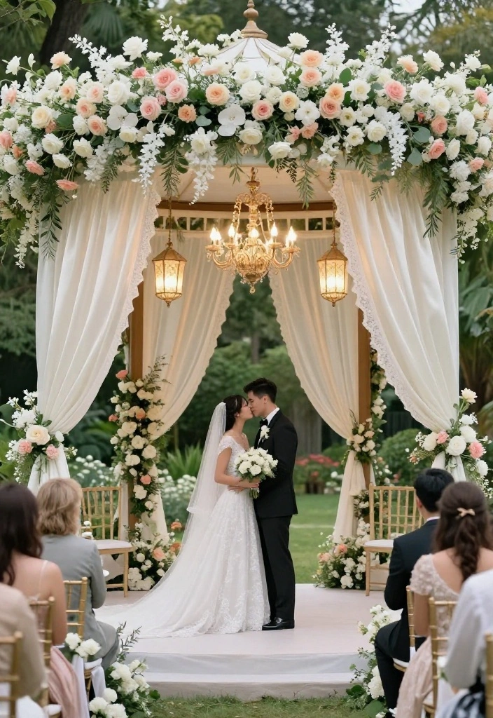10 Stunning Gazebo Photoshoot Ideas for Pro Results 25 10 Stunning Gazebo Photoshoot Ideas for Pro Results 5. Elegant Wedding Setup 0
