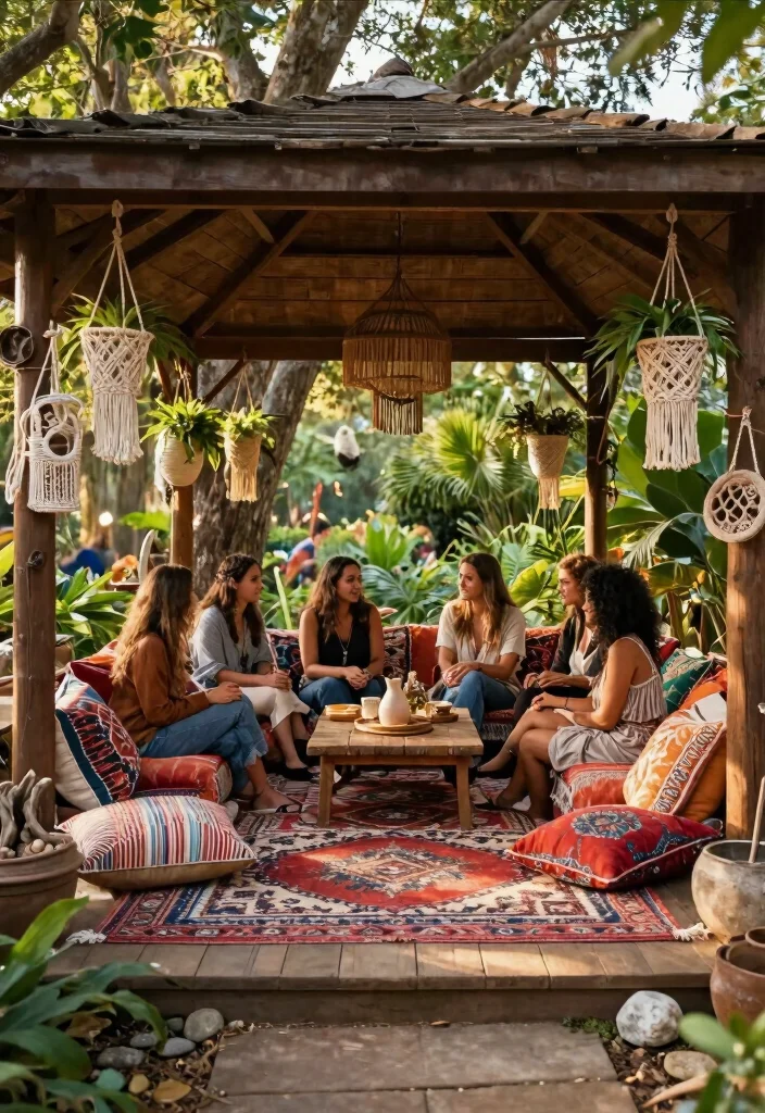 10 Stunning Gazebo Photoshoot Ideas for Pro Results 49 10 Stunning Gazebo Photoshoot Ideas for Pro Results 9. Bohemian Chic Vibe 0