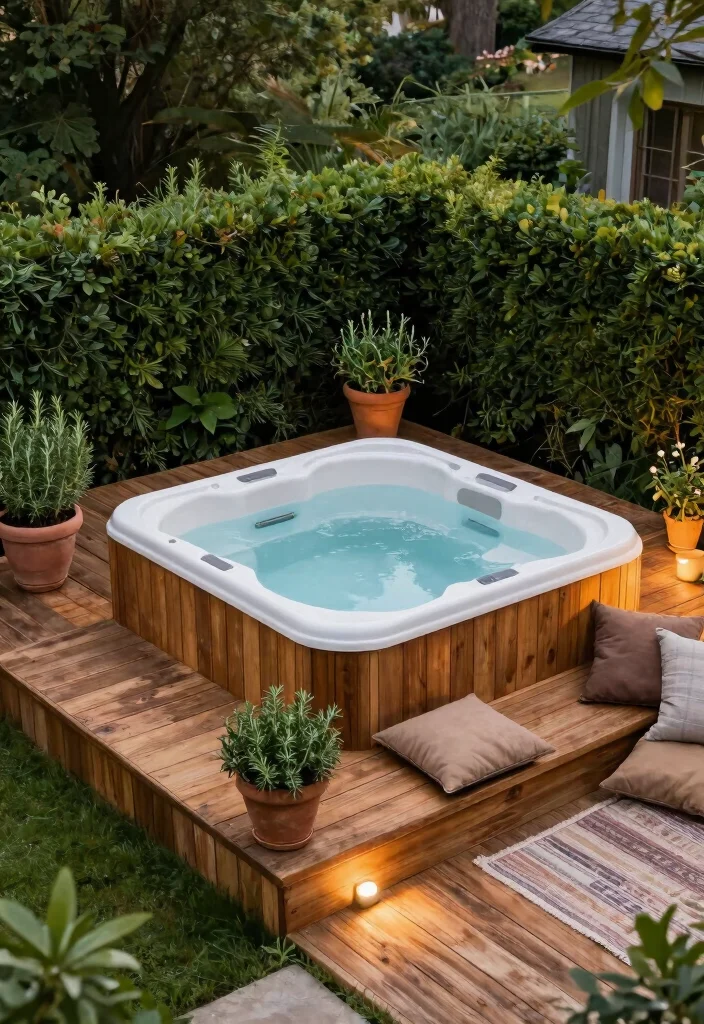 10 Trendsetting Hot Tub Designs for Modern Homes 2026 1. Elevated Wooden Deck Hot Tub 0