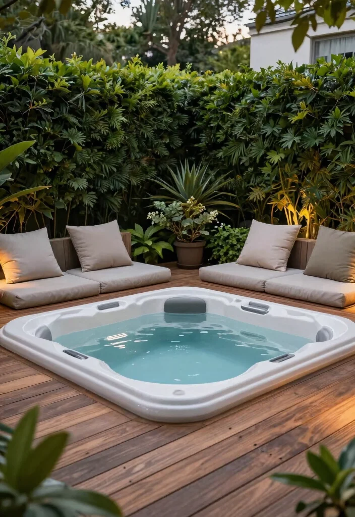 10 Trendsetting Hot Tub Designs for Modern Homes 2026 10. Sunken Hot Tub Designs 0