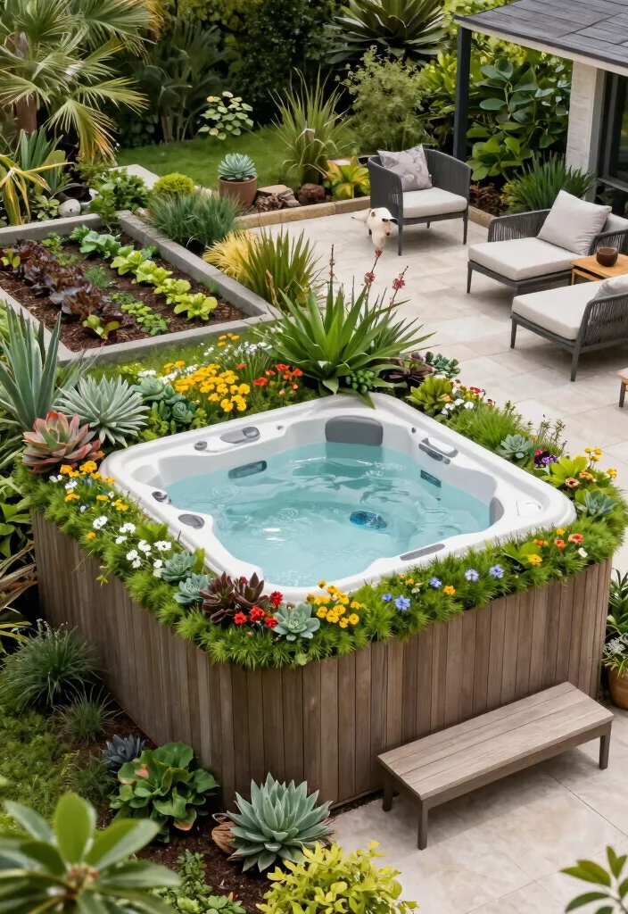 10 Trendsetting Hot Tub Designs for Modern Homes 2026 4. Green Roof Hot Tub 0