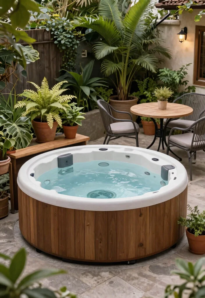 10 Trendsetting Hot Tub Designs for Modern Homes 2026 6. Portable Hot Tub Designs 0