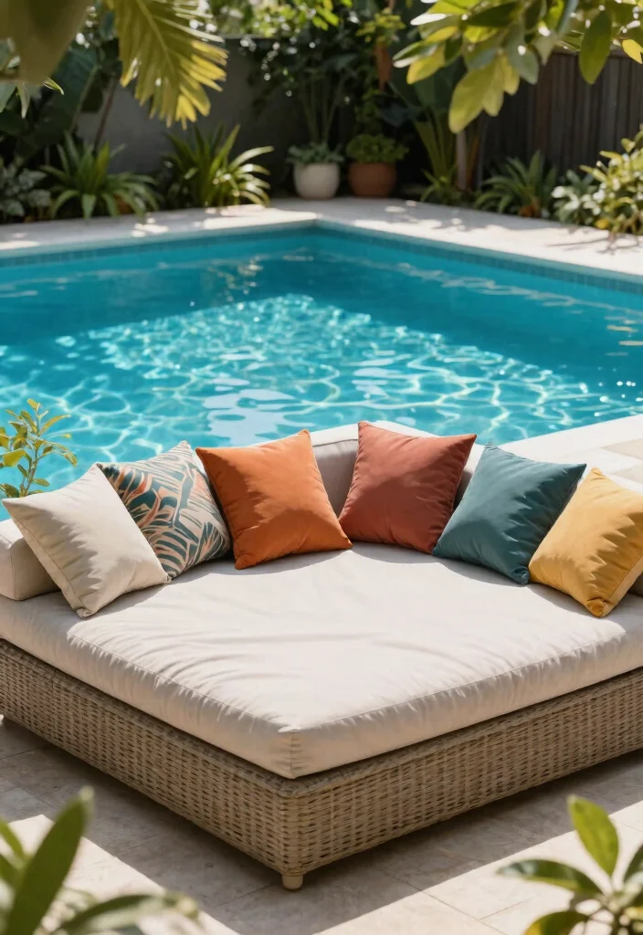 10 Trendy Pool Deck Furniture Ideas for Maximum Comfort 10. Comfortable Daybeds 0