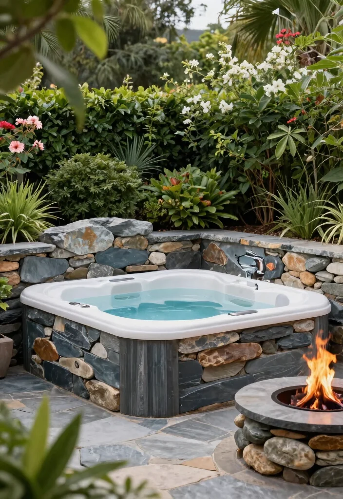 11 Backyard Hot Tub Concepts Outdoor Spa Lovers Crave 2 11 Backyard Hot Tub Concepts Outdoor Spa Lovers Crave 2. Natural Stone Oasis 0
