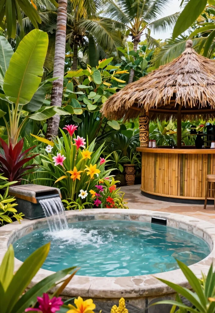 11 Backyard Hot Tub Concepts Outdoor Spa Lovers Crave 25 11 Backyard Hot Tub Concepts Outdoor Spa Lovers Crave 5. Tropical Paradise Spa 0