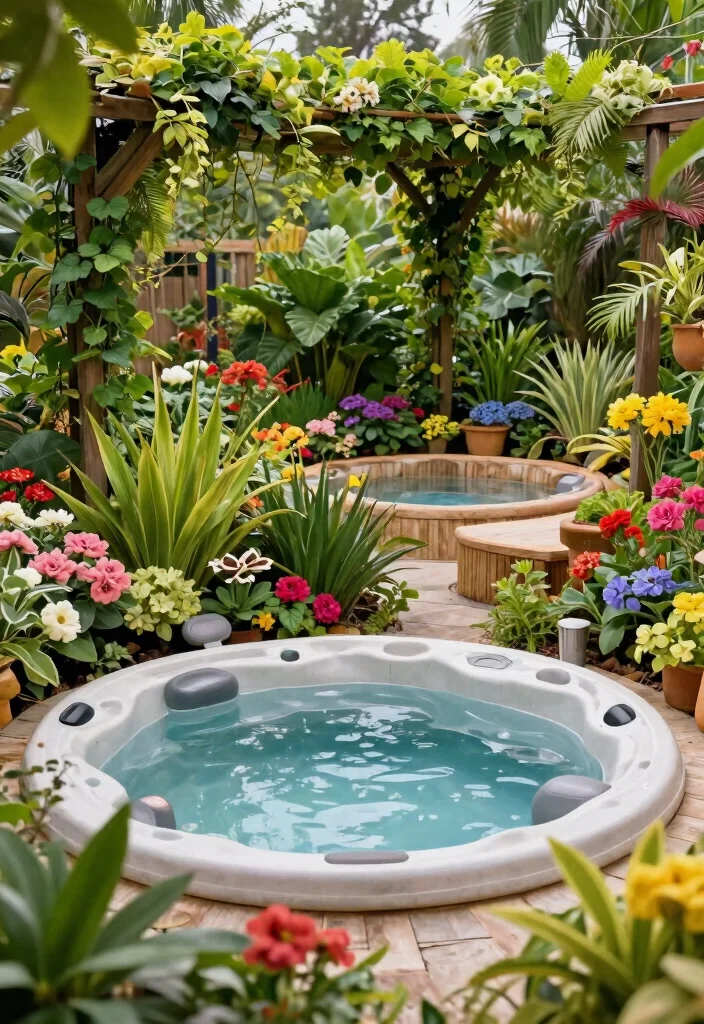 11 Backyard Hot Tub Concepts Outdoor Spa Lovers Crave 27 11 Backyard Hot Tub Concepts Outdoor Spa Lovers Crave 7. Botanical Hot Tub Escape 0