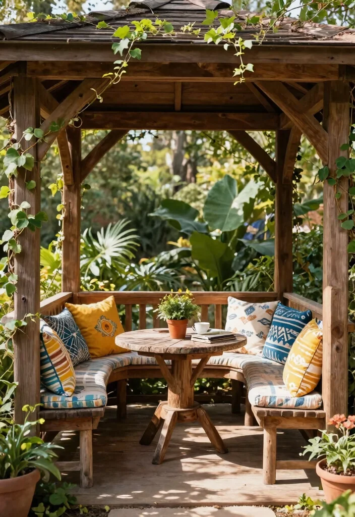 11 Beautiful Gazebo Landscaping Ideas to Frame Your Space 12 11 Beautiful Gazebo Landscaping Ideas to Frame Your Space 2. Cozy Seating Areas 0