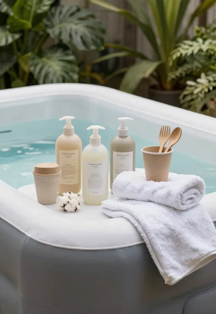 11 Best Inflatable Hot Tub Ideas for Any Backyard 48 11 Best Inflatable Hot Tub Ideas for Any Backyard 8. Eco Conscious Accessories 0