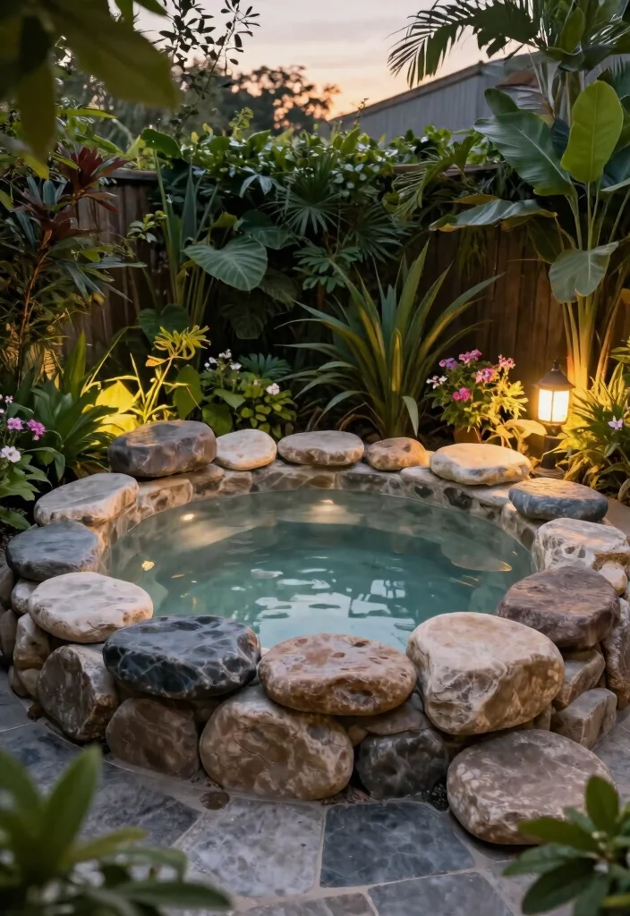 11 Cheap Hot Tub Ideas for a Backyard Budget Friendly Spa Retreat 5. Natural Rock Hot Tub 0