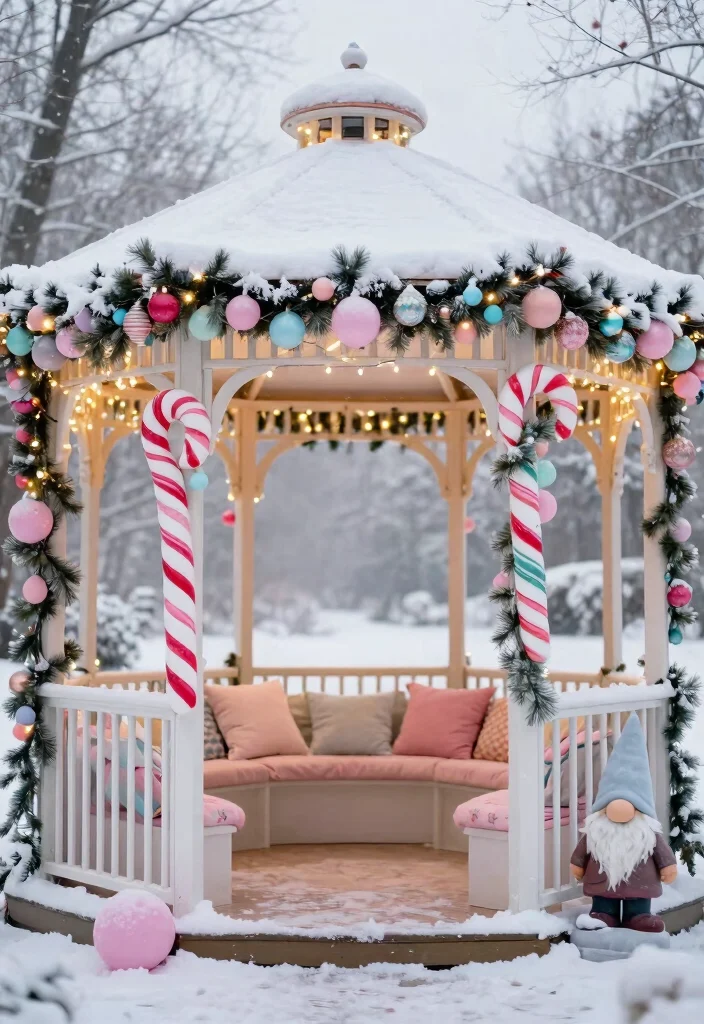 11 Festive Gazebo Christmas Decorating Ideas (Holiday Magic) 2 11 Festive Gazebo Christmas Decorating Ideas Holiday Magic 2. Whimsical Wonderland 0