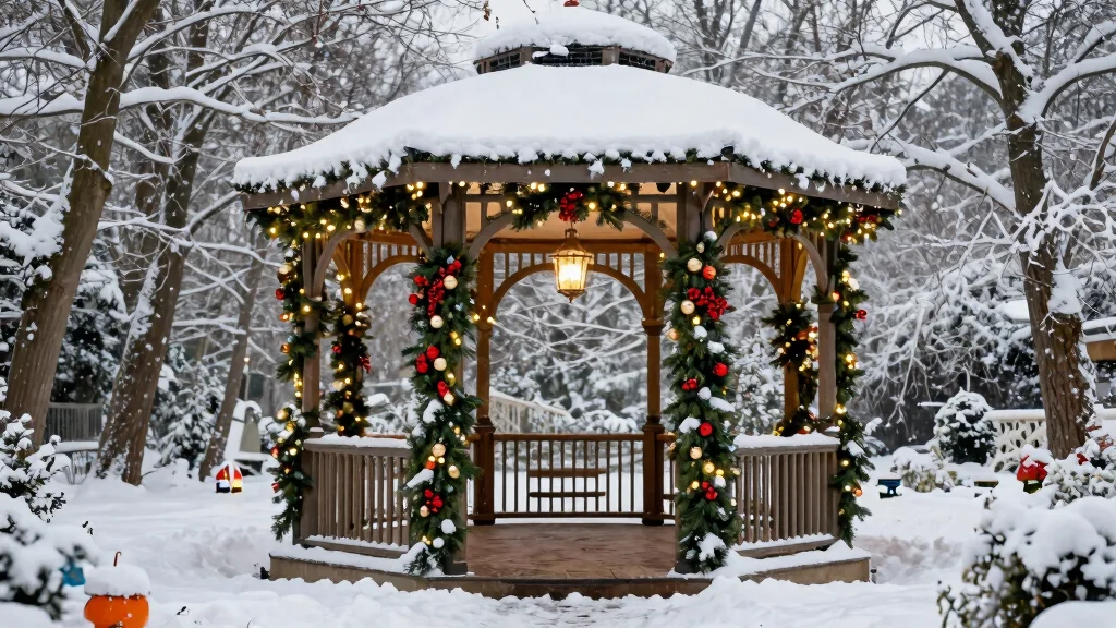 11 Festive Gazebo Christmas Decorating Ideas (Holiday Magic)