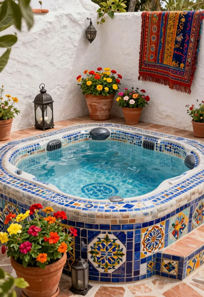 11 Functional Hot Tub Area Ideas for Small & Large Yards 46 11 Functional Hot Tub Area Ideas for Small Large Yards 6. Themed Retreat 0