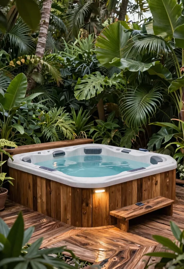 11 Functional Hot Tub Area Ideas for Small & Large Yards 47 11 Functional Hot Tub Area Ideas for Small Large Yards 7. Eco Friendly Retreat 0