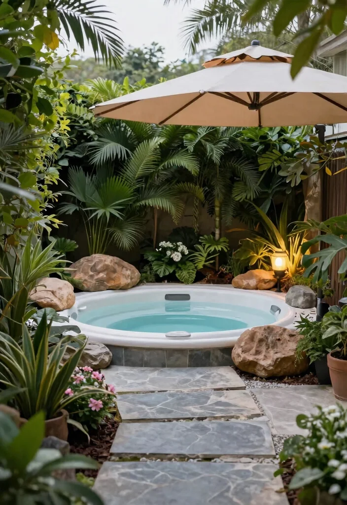 11 Functional Hot Tub Area Ideas for Small & Large Yards 49 11 Functional Hot Tub Area Ideas for Small Large Yards 9. Functional Landscaping 0