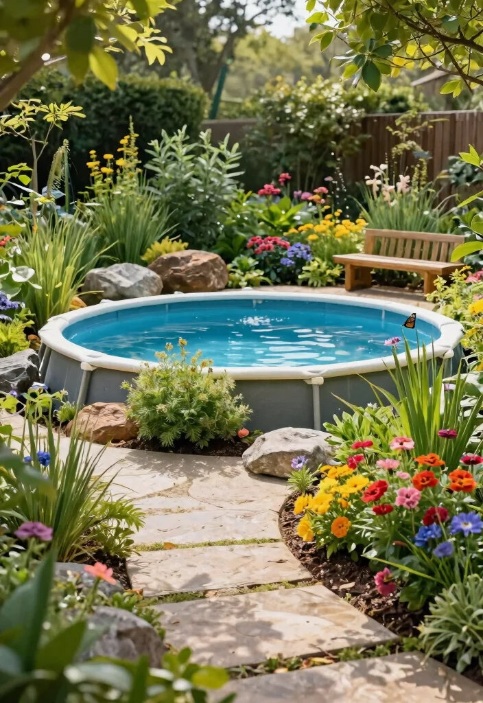 11 Refreshing Outdoor Above Ground Pool Ideas for Any Home 1 11 Refreshing Outdoor Above Ground Pool Ideas for Any Home 1. Eco Friendly Pool Landscaping 0