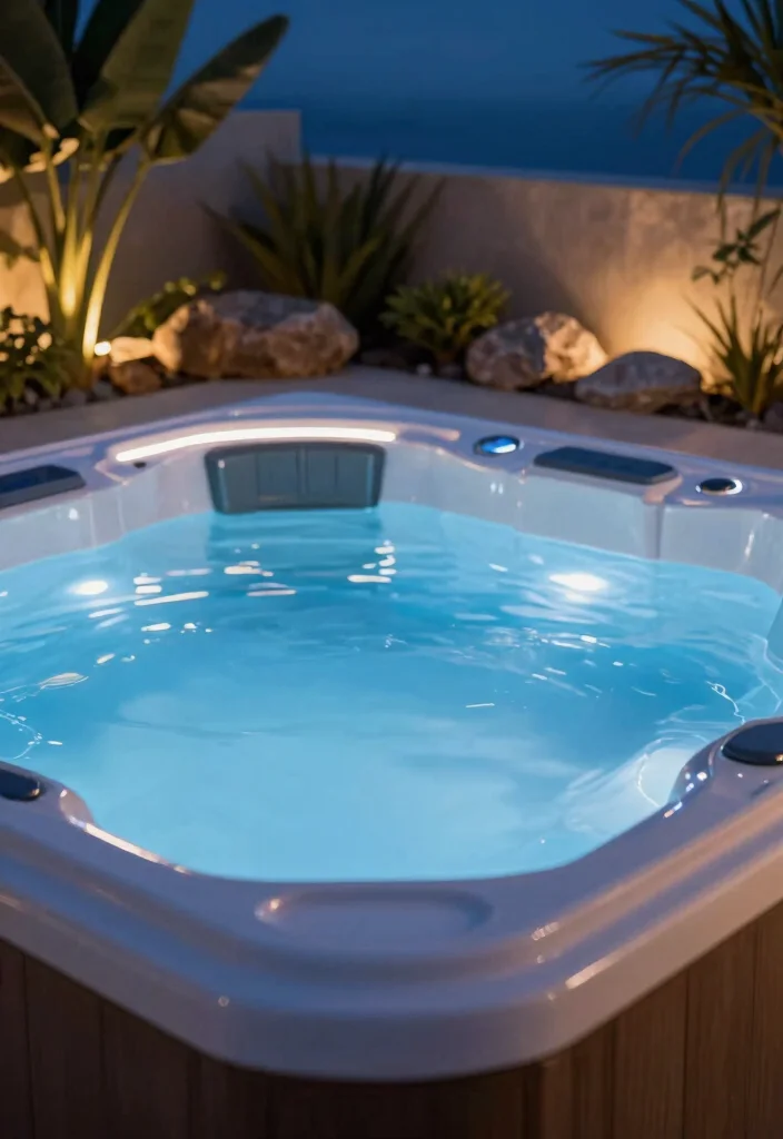 11 Romantic Hot Tub Lighting Ideas for Date Night 3. LED Strip Lights 0