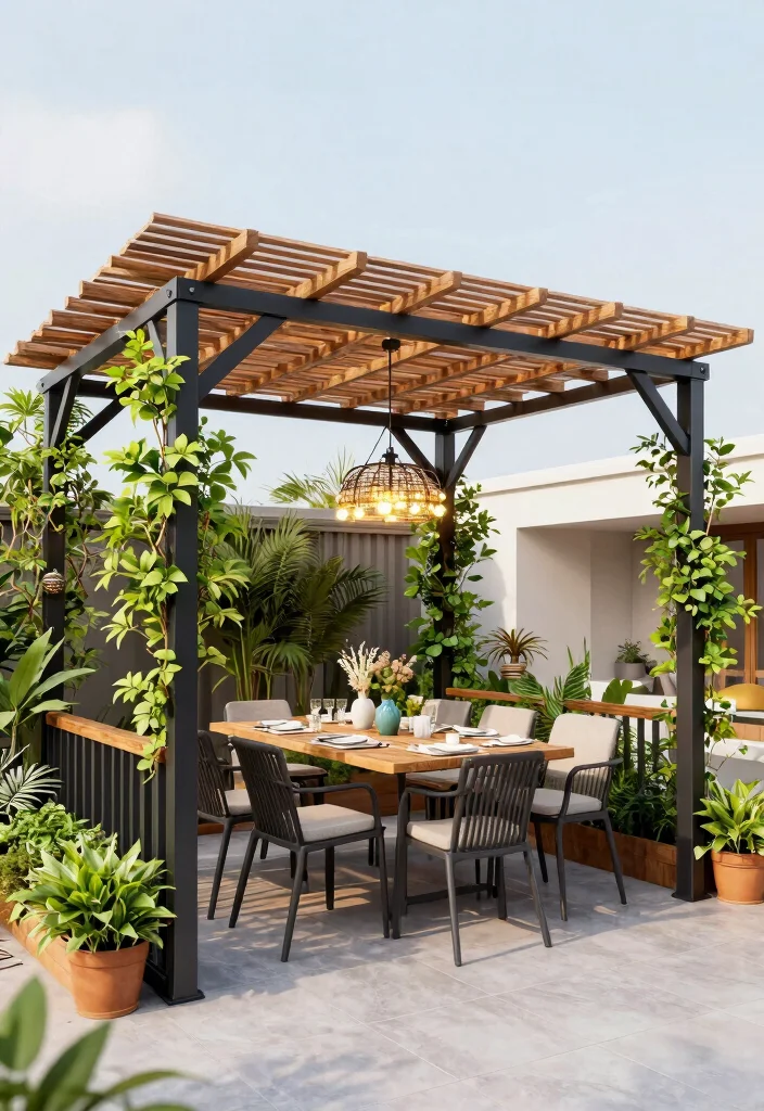 11 Sleek Garden Gazebo Modern Pergola Designs 2026 5. Versatile Multi Functional Pergolas 0