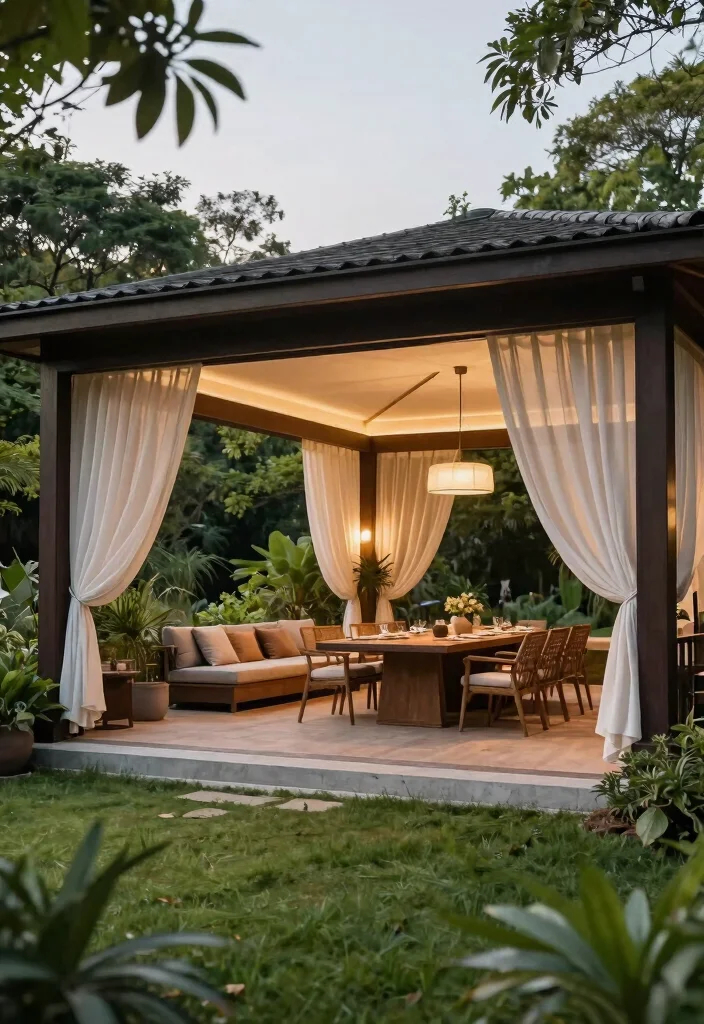 11 Sleek Garden Gazebo Modern Pergola Designs 2026 7. Open Air Pavilions Expanding Living Space 0