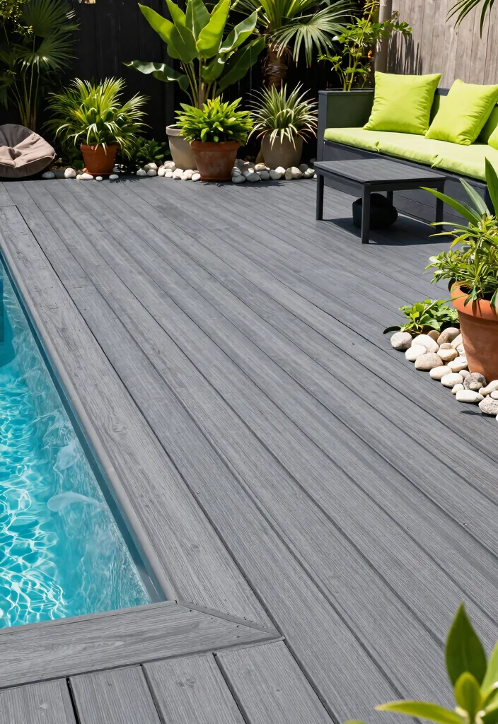 11 Stunning Above Ground Pool Deck Ideas Before After 2. Eco Friendly Composite Materials 0