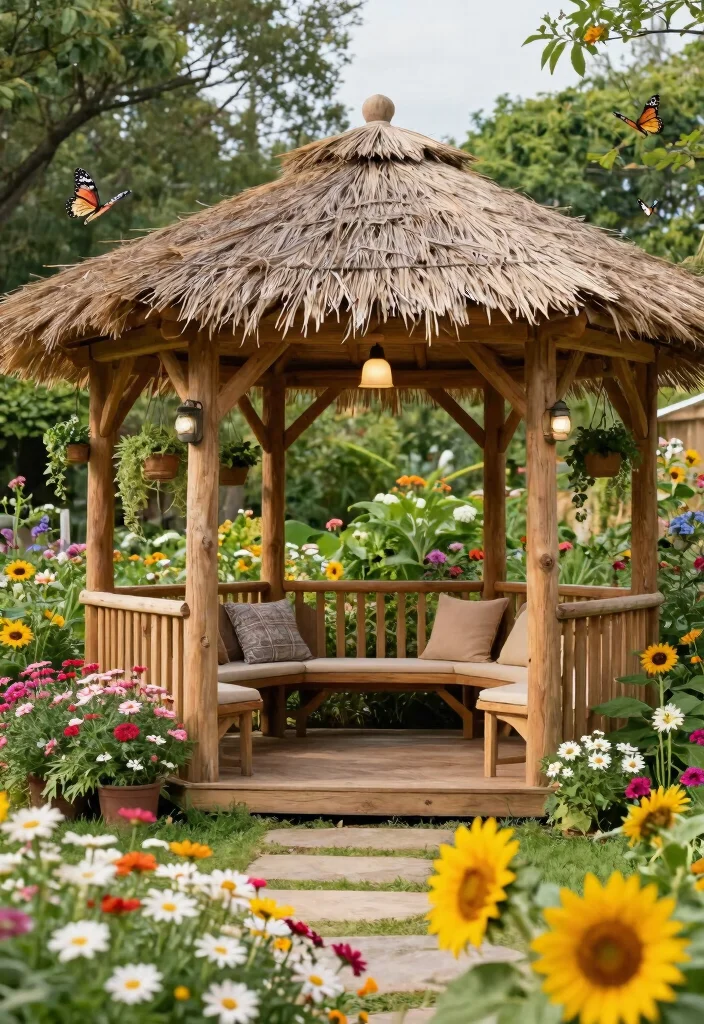 12 Creative Animal Crossing Gazebo Ideas for Island Design 1. Rustic Wooden Retreat 0